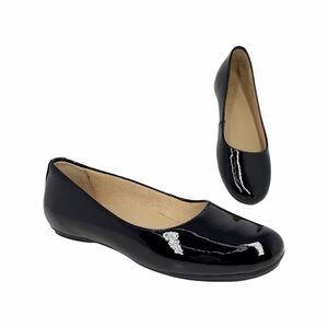 Naturalizer Women's Maxwell Ballet Flats Black Patent Leather Size 6.5M